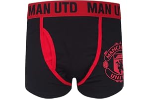 MANCHESTER UNITED F.C. Manchester United Mens Boxer Shorts Premium Crest OFFICIAL Football Gift