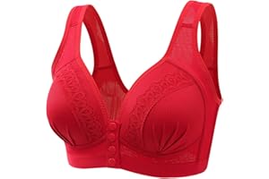 BLINGKO Soutien-Gorge Femme Grande Taille Ouverture Devant BrassièRe De Tous Les Jours Push Up Sport Bra Vest Coussinets Amovibles sans Coutures Brassiere pour Fitness Jogging Yoga Course