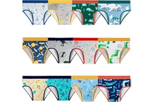 Cogindss Xmrlvn Toddler Underwear Boys Briefs for Boys Cute Cartoon,2-9 Years,12 Pack