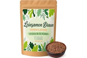 IGART FOOD&WOOD Bruna linfrön 1kg, hela linfrön, 1A premiumkvalitet, naturliga