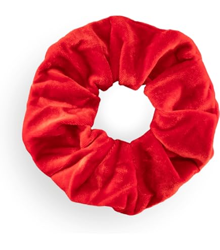 JUSTFOXX XL Samt Scrunchies – Grüne Velour Haargummis Für Pferdeschwanz & Mehr
