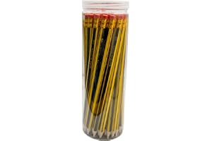 Duravel Black Lead Pencil with Rubber tip,48pcs Box, Black, School and Office Supplies