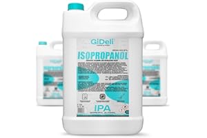 GiDeli Isopropanol 99,9% 15 litres d'alcool isopropylique à haute teneur en alcool pour le nettoyage des composants électroniques, lentilles et écrans, nettoyage des résines avec impression 3D