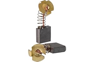 vhbw 2x balais charbon 7 x 18 x 16 mm remplace Makita CB-203, 191953-5, CB-203A pour outil électrique + ressort