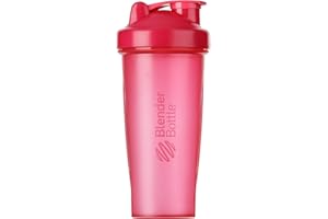 BLENDER BOTTLE BlenderBottle Classic Shaker | Shaker Protéine | Bouteille d'eau |Blenderball | 820ml - Pink