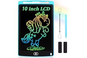 Mamowla LCD Writing Tablet Kids 10 Inch Light Drawing Board Kids Digital Notepad Colorful Digital Ewriter with Lock Function Erasable Electronic Doodle Board for Kids Learning Drawing and Memo,Blue