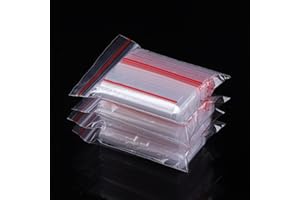 GUANGYUAN Small Grip Seal Bags 300Pcs 6x9cm/2.36x3.54in Tiny Sealable Plastic Pouch Little Clear Ziplock beads Bag Reusable Transparent Polythene Pouches for Storage Beads Jewellery Food
