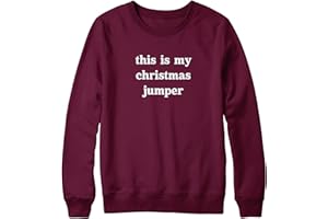 Purple Print House This Is My Christmas Jumper For Kids Funny Xmas Sweater Boys Girls Xmas Jumper Day Festive Top