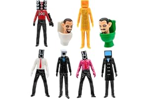 Puruuige Skibidi Figurki toaletowe 89 szt., popularna gra postacie z kreskówek statuetka przedmioty kolekcjonerskie model figurka zabawki ozdoby 5-10 cm dla fanów gier