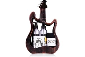 ‎ACCENTRA Accentra Rockstar Gift Set, Care Set in Metal Guitar in Brown with Shower Gel, Shampoo, Soap and Towel, as a Special Rocking Gift Idea for Birthday, Father's Day, Mother's Day and Christmas