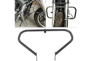 KIMISS Motorcycle Engine Guard-Front Engine Guard Highway Crash Bar, Fit for Victory Kingpin/Vegas/Hammer/Gunner/Judge 2008-Later(A (black))