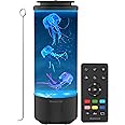 Jellyfish Lamp Bluetooth Speaker, White Noise LED Jellyfish Aquarium Night Light, 7-Color Changing with 4 Light Mode, Mood Lamp for Home Office Sleep Relax, Gifts for Kids Teens Girls Boys Adults