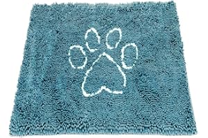 DOG GONE SMART PET PRODUCTS Dog Gone Smart Dirty Dog Microfiber Doormat, Super Absorbent Machine Washable with Non-Slip Backing, Large, Pacific Blue