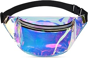 Flintronic Women's Bum Bag Fashion Waterproof Bum Bag Women Belt Bag Compartments with 3 Compartments Adjustable Strap Waist Bag for Sports Travel Hiking Outdoor Travel