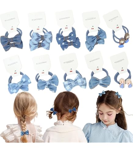 Whaline 200 Pièces Élastiques Cheveux Mini Chouchous Bébé - 20 Couleurs