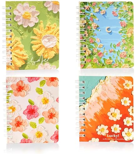 Yeaqee 8 Pack 12 Pocket Spiral Folders Notebook Bulk With Clear Front Pocket - View #12