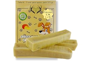 ARTISAN GIFT CO Mordedor Queso Churpi para Perros y Cachorros 100% Naturales con Leche del Himalaya - Peso Aprox. Pack 375gr (XL / 3 unds.)