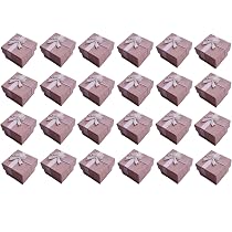 thumbnail image 2 of 24Pcs Ring Box Small Gift Boxes Sturdy Cardboard Cube Box For Jewelry Pendant 1 6 X 1 6 X 1 2 Inches Pink 2 of 9