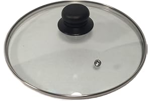 Looping-Lu Topfdeckel Glasdeckel mit Edelstahlrand Sichtdeckel mit Pfeife bruchfest Durchmesser 14 cm bis 32 cm (24 cm)