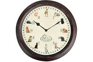 ESSCHERT Fallen Fruits TF015 Cat - Orologio sonoro, Colori Assortiti