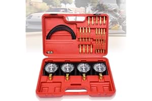 Tubiaz Synchrontester für 4 Vergaser Synchrontestgerät Vergaseruhren Synchronuhren PKW Motorrad Vakuumprüfer