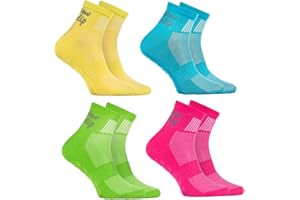 Rainbow Socks - Boys Girls Cotton Non Slip Grip ABS Sport Socks