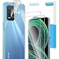 GEEMEE Pellicola Vetro Temperato+Fotocamera Vetro temperato per Realme 8 5G (6,5"),【2 Pack +2 Pack 】 9H Protezione Schermo, A