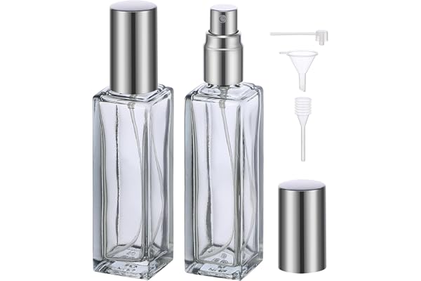 Segbeauty Vaporisateur Parfum, 2 Pièces 20ml Flacon de Parfum Vide, Echantillon Spray, pour Date, Travail, Vacances, Cadeaux