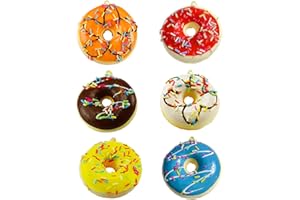 XCSJ 6pcs Realistische Künstliche Donuts Fake Donuts Modell Realistische Künstliche Lebensmittel Künstliche Kuchen Simulation Donuts Künstliche Für Hochzeit Fotografie Lebensmittel Requisiten (6)