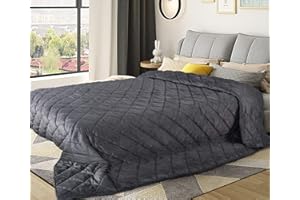 Laneetal 0180031 Narzuta z mikrofibry Puszysty przytulny kocyk Narzuta Żywy koc z uczuciem kaszmiru, pikowana kołdra w kratę, podwójne łóżko, wyściełane i pikowane, ciemnoszare, 220x240cm