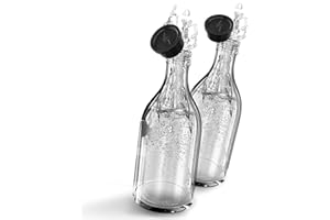 MATE OF STEEL®️ Premium Glasflasche für Sodastream Crystal 2.0-0.8 L Flasche- Ersatz Flaschen aus Glas Spülmaschinenfest für Soda Streaming Wassersprudler (2)