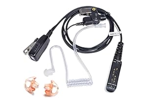 HYS Sepura - Auricolari di sicurezza compatibili con Sepura STP8000 STP9000(Tetra) SC20 SC21, cuffie a tubo acustiche nascoste (Tipo 2)