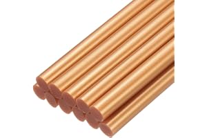 sourcing map Mini Hot Glue Sticks for Glue Gun 7mm x 100mm Metallic Gold 12pcs