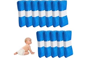 BABYMANA 12 Pack 6.5m Nappy Bin Refill Bags - Compatible with Tommee Tippee Twist and Click & Other Major Diaper Pails – Hold 270-320 Nappies | Strong | Scented | Odour Locking