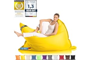 ‎LAZY BAG LAZY BAG Riesen-Sitzsack Classic XXL 140x180 cm | Sitzkissen 2-in-1 für relaxtes Sitzen & Liegen | Bequeme Indoor & Outdoor Momente Dank 4 Mio. EPS-Perlen für perfekte Ergonomie | waschbarer Bezug