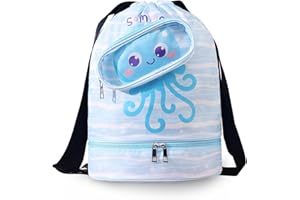 Voici et Voila Borsa Piscina Mare Bambina Sacca Mare Ragazza Zaino Spiaggia Piscina Bambina Borsone Nuoto Palestra Zaino Nuoto Arena Impermeabile Bambina