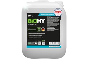BiOHY Sköljmedel (10l burk) | Ekologiskt högkoncentrat | Lämplig för alla (kommersiella) diskmaskiner, för en oslagbar glans