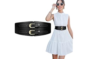 XIAOWU Womens Wide Elastic Waist Belt for Dress Ladies Stretch Cinch Belt for Women