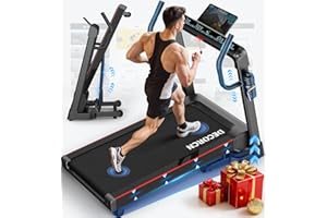 Decorcn Profi Laufband für Zuhause Klappbar, Laufbänder mit Steigung, Leiser Motor, Treadmill for Home mit Große Lauffläche, WiFi, Bluetooth, APP, Deutsche Qualitätsmarke, TÜV-geprüft