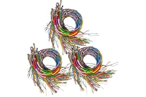 Jerbro, 60 Stück geflochtene Freundschaftsarmbänder, bunter Faden, Handgelenk, Armbänder, Knöchel.