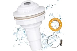 DAZZTIME Boquilla de Entrada y Retorno para Piscinas Desmontables de Pared de Acero