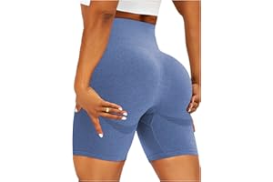 TZLDN Damskie krótkie legginsy - Push Up High Waist spodnie rowerowe Tights do biegania do uprawiania sportu, jogi, fitnessu, gimnastyki, treningu i jazdy na rowerze