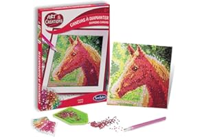 SENTOSPHERE Sentosphère 3902024-Kit, Motivo: Cavallo, Kit Creativo con Strass per Bambini e Adulti, Multicolore, 02024