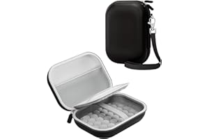 ProCase Funda para Kodak Pixpro FZ55/FZ53/FZ45/FZ43,Kodak Pixpro C1, Canon IXUS 285 HS, Sony DSC-W800 y Cámaras Infantiles de Tamaño Pequeño;Estuche Rígido Compacto y Protector para Viaje- Negro