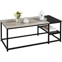 Yaheetech Lift Top Coffee Table with Storage Compartments & Side Drawer ...