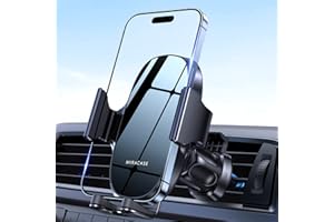 Miracase Support Telephone Voiture, [2 en 1] Porte Téléphone Voiture Grille aération Pare Brise Tableau de Bord Compatible avec iPhone, Samsung, Huawei, Xiaomi