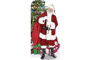 Star Cutouts Ltd SC173 Stand in Official Star Cutouts Father Santa Clause Christmas Decoration Perfect for Grottos and Festive Displays 186cm Tall
