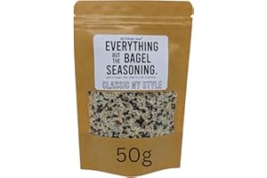 ALL THINGS NICE Everything But The Bagel Seasoning Mix, 50g, Made in the UK, Season Meats, Eggs and More, Mixed Spices, Classic New York Deli Style