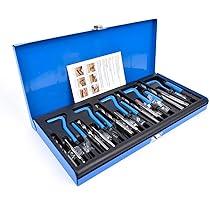 Set Inserti Filettati Autotaglianti | 60 Pezzi | Acciaio Inox | Per Riparazioni Metallo E Plastica