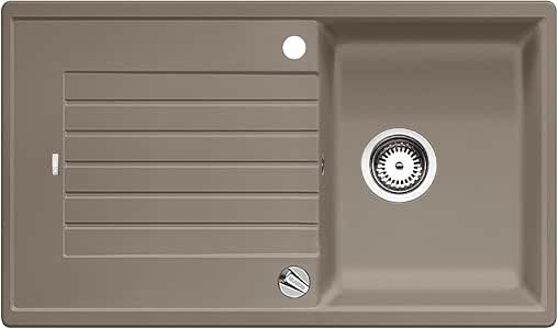 Blanco Zia 45 SL Silgranit PuraDur II Spüle, Becken reversibel für 45 cm Unterschrank, tartufo ...